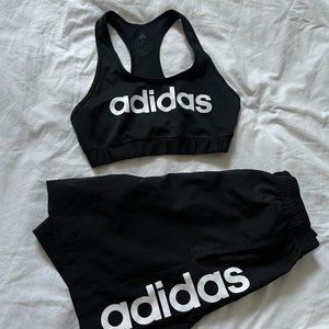 Black and White Adidas Sport Set